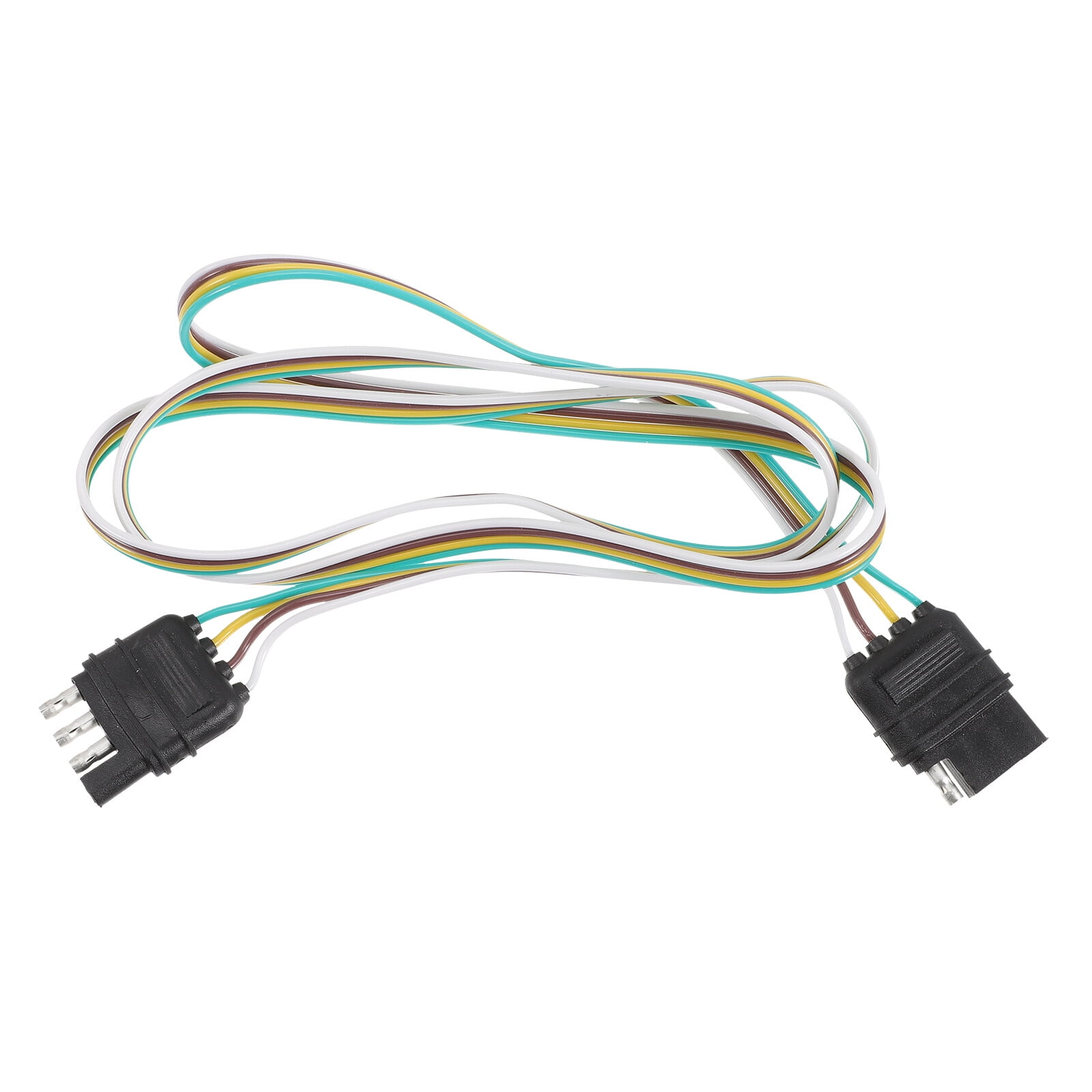 Zehuanyu Trailer Light Wiring Harness Kit 4 Pin Trailer Connector Flat Wire Extension Connector