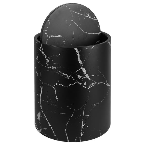 Zehuanyu Trash Bin Garbage Can Office 30.50X26.00X26.00CM Black