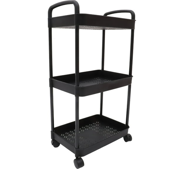 Zehuanyu Trolley Storage Shelf Rolling Bathroom Storage Kitchen 3-layer Trolley Rack