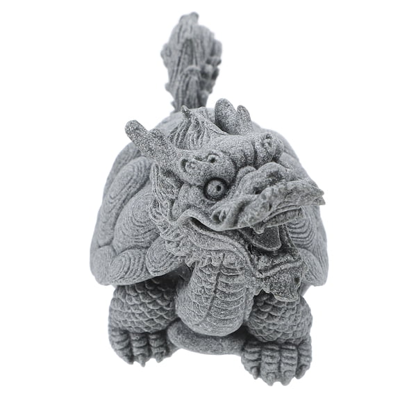 Zehuanyu Turtle Home Micro Landscape Dragon Ornaments 10.00X5.30X4.20CM Grey