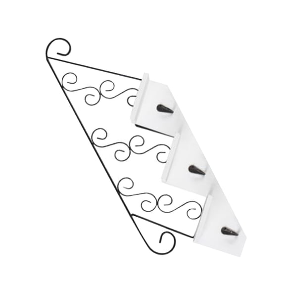 RENACLIPY Livingroom Shelves Wall Shelf White Iron 1Set