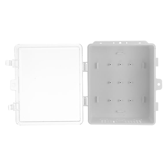 Zehuanyu Waterproof Electrical Junction Box with Clear Cover Outdoor Plastic Enclosure for Electronics and Cable Connections Weatherproof Junction Box