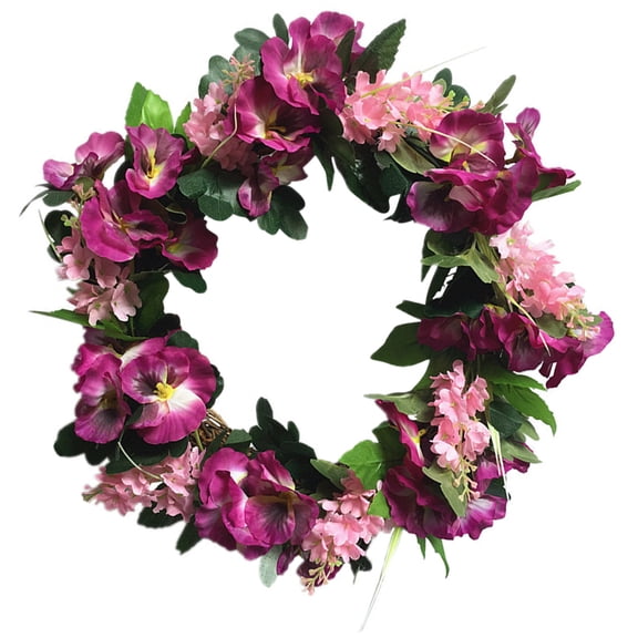 SOPOTUTU 1Pc Artificial Gar Wreath Photo Prop for Festival Anniversary and Valentine's Day Decor