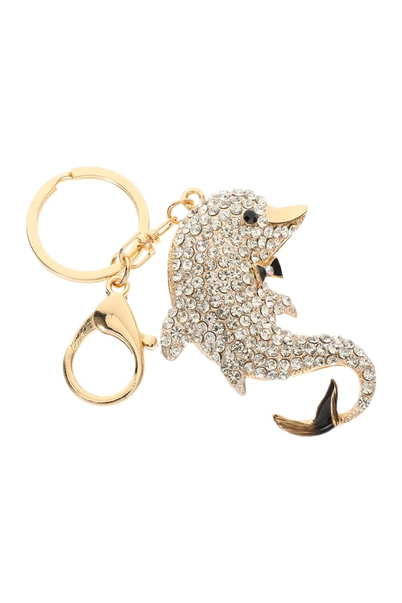 Whale Plush Dolphin Keychain Miss 13.50X5.50X1.50CM White