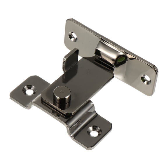 RENACLIPY Stainless Steel Right Angle Door Bolt Lock Silver for Home Bedrooms Garages