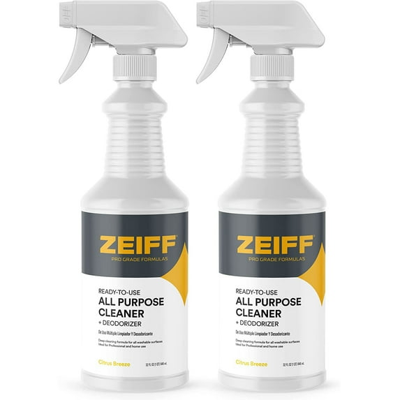 Zeiff All Purpose Cleaner Spray and Deodorizer for Household Cleaning 32 oz 2 Pack