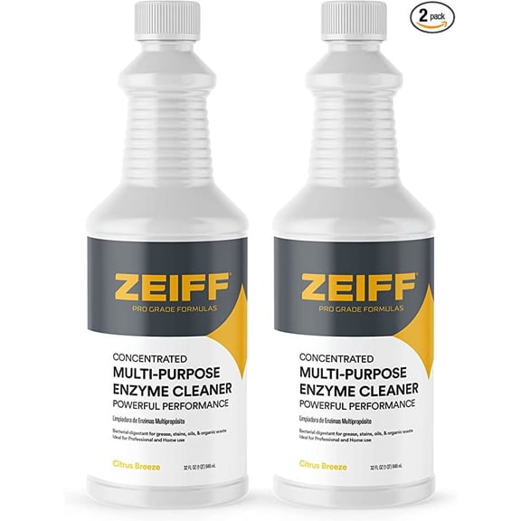 Zeiff Multi-purpose Enzyme Cleaner for Household Cleaning Odor Eliminator 32 oz 2 Pack