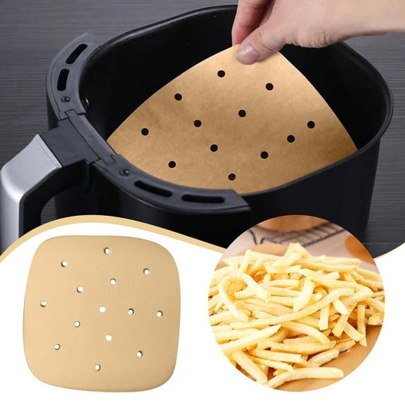 Zeiger Air Fryer Parchment Paper 100Pcs 65 9 Inches Nonstick Square Baking Sheets for Cooking