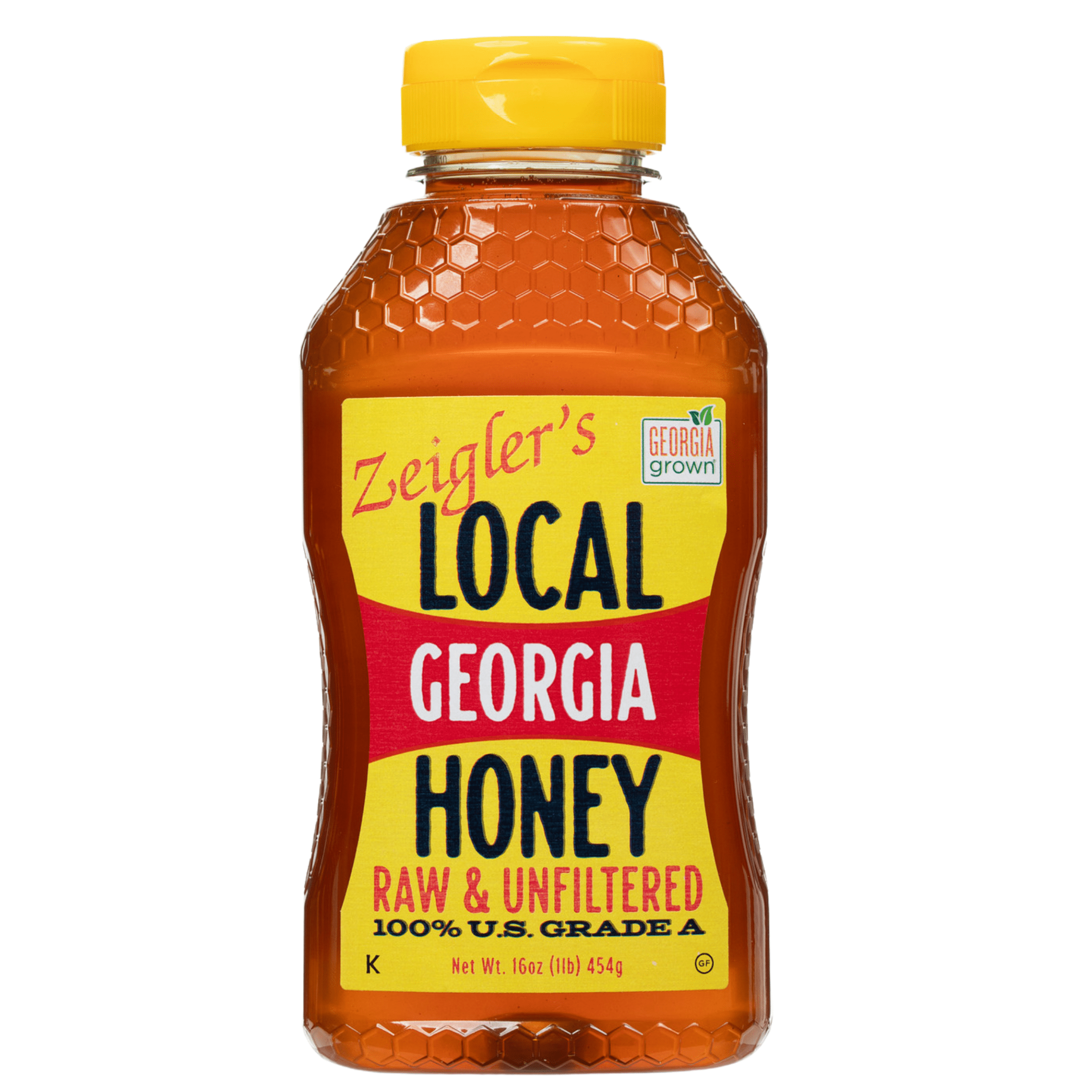 Zeigler's Georgia Honey 16oz Local, Raw, Unfiltered, Squeeze Bottle