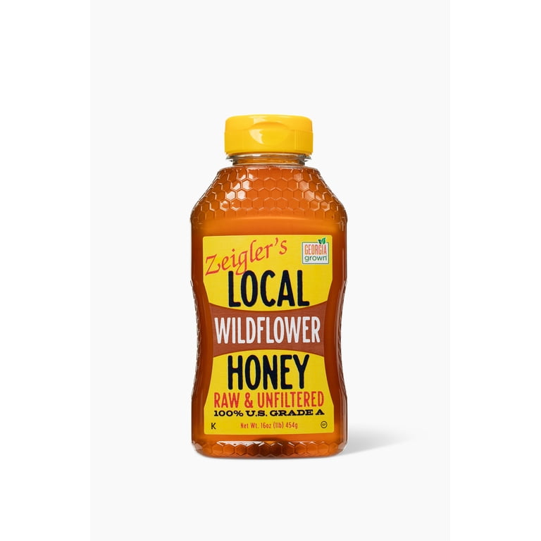 Zeigler's Wildflower Honey 16oz Local, Raw, Unfiltered, Squeeze
