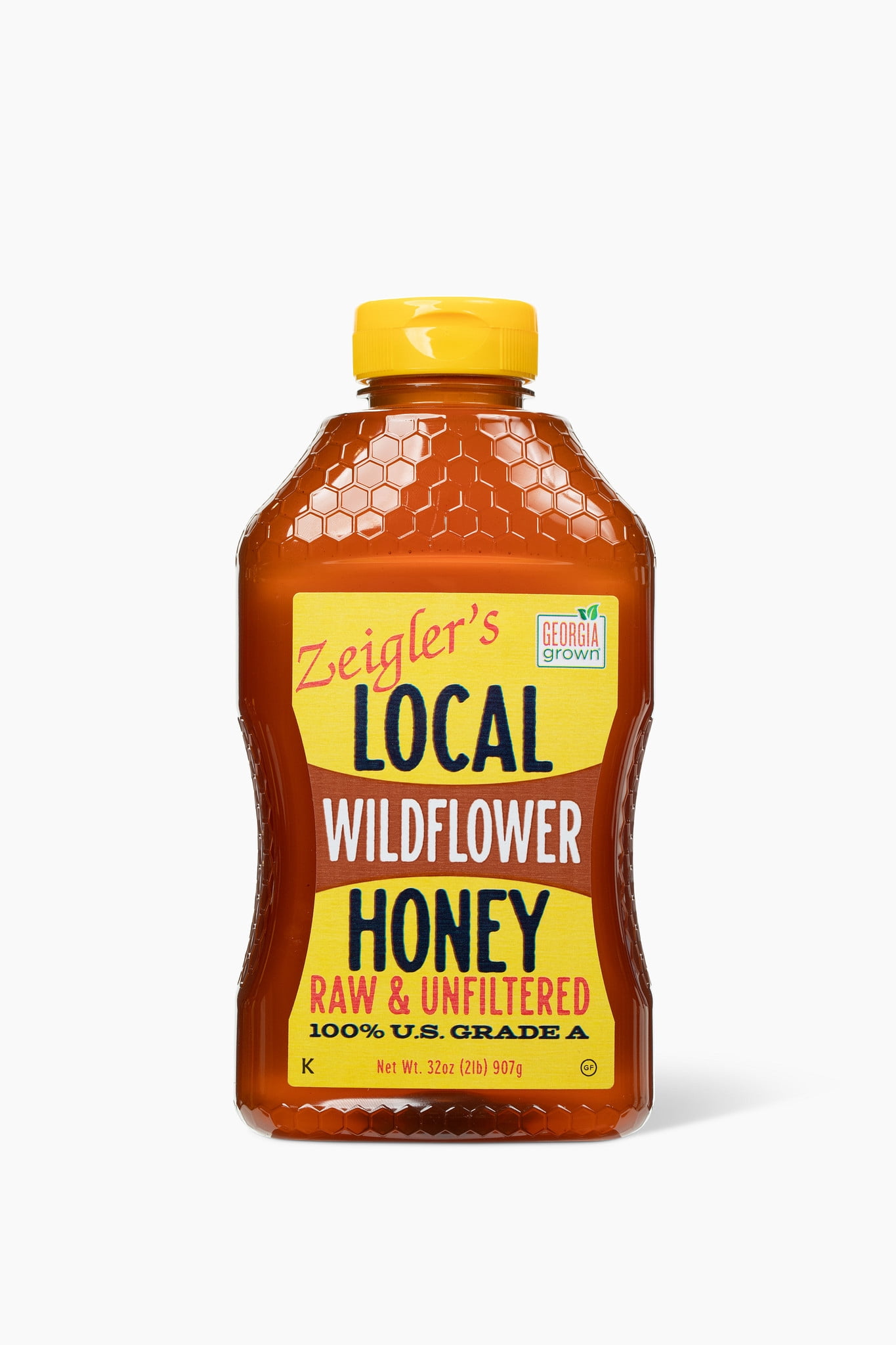 Zeigler's Wildflower Honey 32oz Local, Raw, Unfiltered, Squeeze Bottle