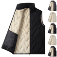 thumbnail image 1 of Zeijnsda Mens Warm Vests Fall Winter Fleece Lined Sleeveless Jackets Fashion Stand Collar Zip Up Vests Solid Color Hoodless Outerwear with Pockets, 1 of 8