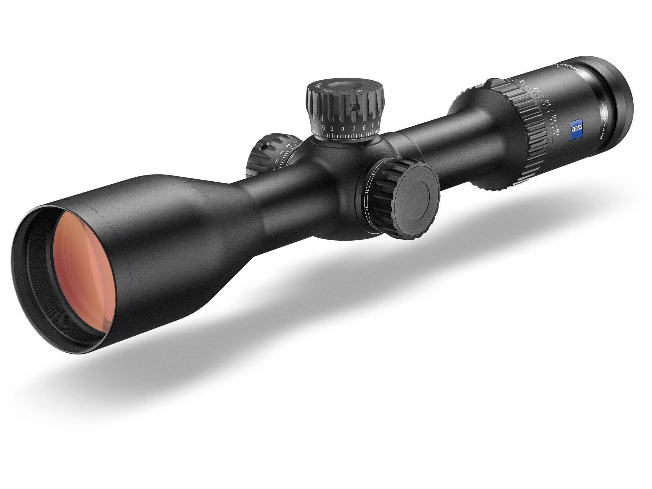 Zeiss Conquest V6 Rifle Scope, 3-18x50mm, ZMOA Reticle w/ BDC Turret, Black, Medium, NSN 9013.10.1000