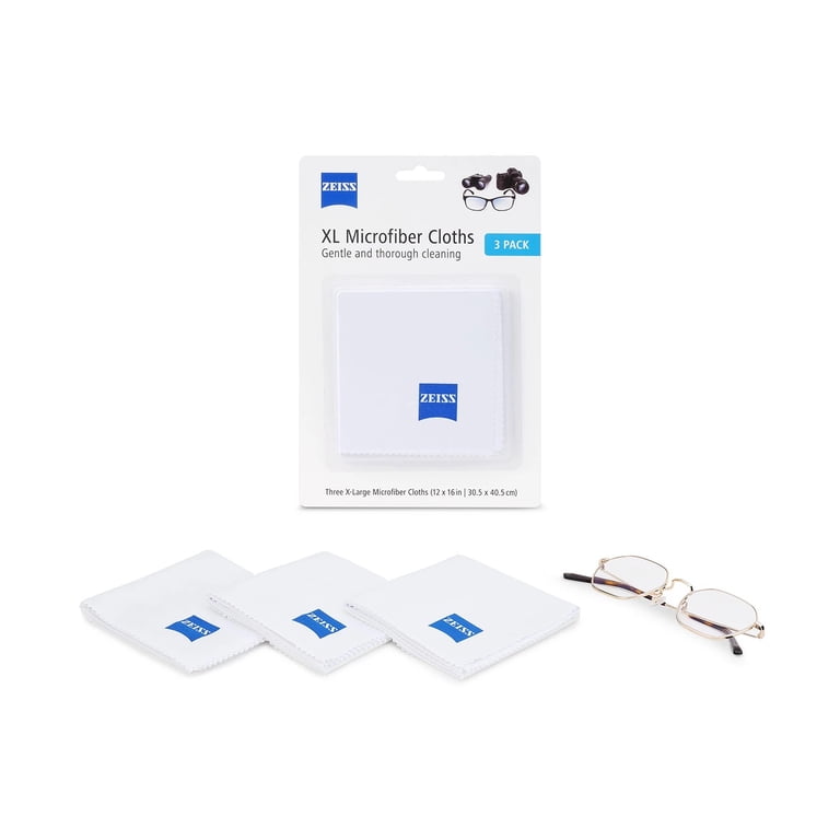 Zeiss Jumbo Microfiber Cleaning Cloths, 3 Pack - Walmart.com