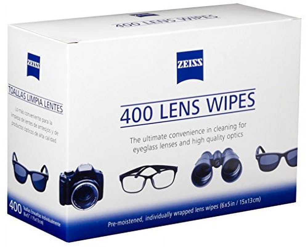 ZEISS Lens Wipes, Pre-Moistened Eye Glass Cleaner Wipes, 100 Count -  DroneUp Delivery