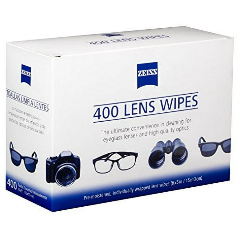 Zeiss Pre-Moistened Lens Cleaning Wipes with 70% Alcohol, 250 Count