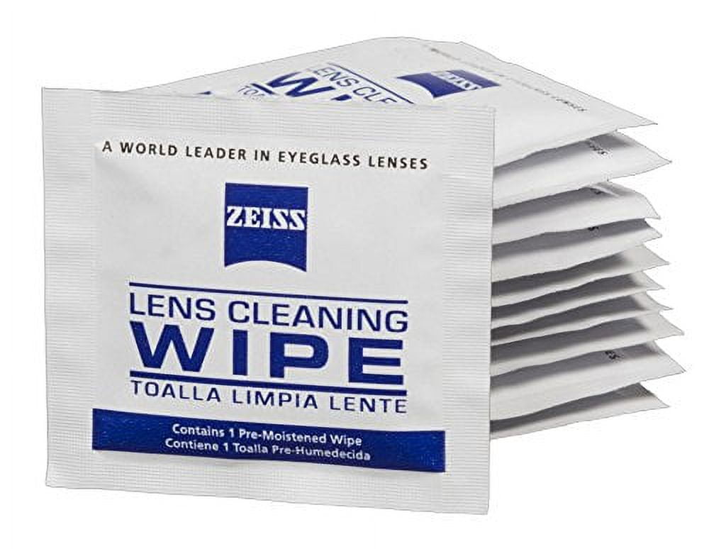 Zeiss Pre-Moistened Lens Cleaning Wipes - Cleans Bacteria, Germs and without Streaks for Eyeglasses and Sunglasses - 400count