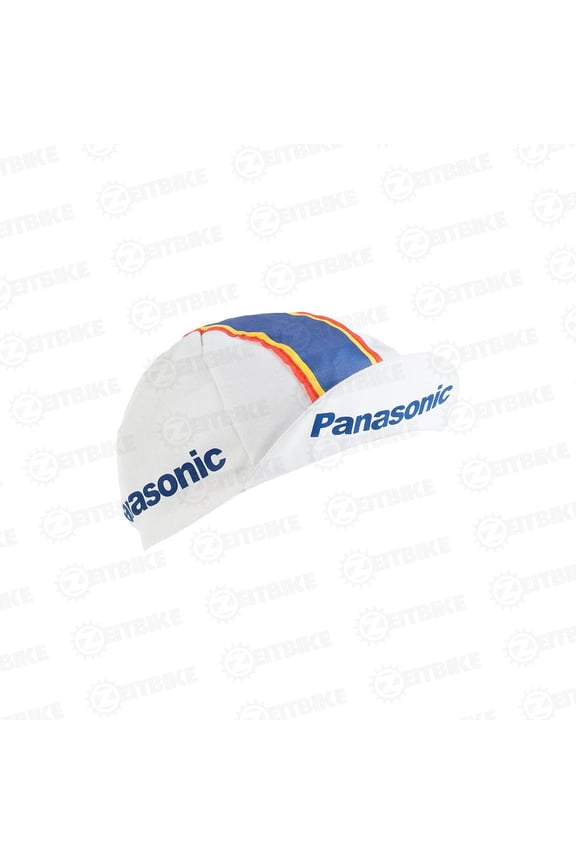 Zeitbike - Vintage Cycling Cap - Panasonic - 65% Polyester, 35% Cotton - Made in Italy