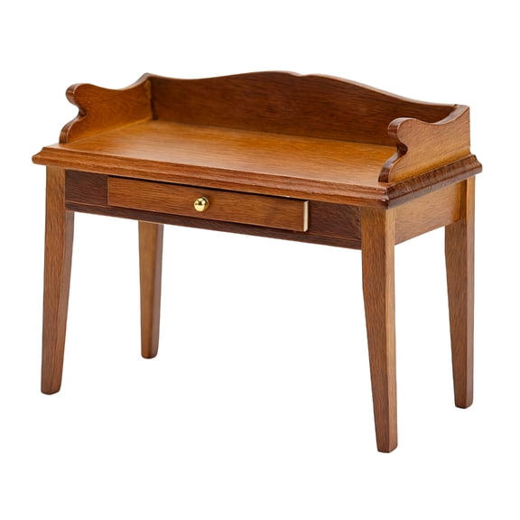 Zeiwohndc 1/12 Scale Mini Desk Wood Realistic Furniture Model Building Project