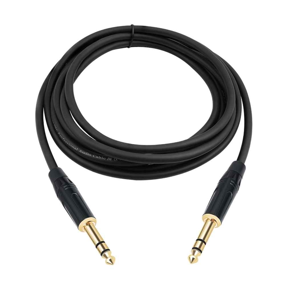 Zeiwohndc 1/4inch Instrument Cable Straight 6.35mm Male to Male Jacks Sound Cord