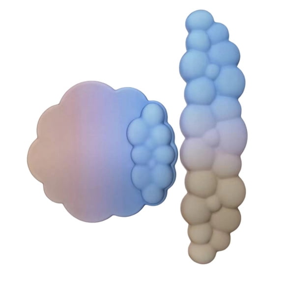 Zeiwohndc 1 Set Cloud Keyboard Mouse Wrist Pad Typing Wrist Support Hand Wrist Mat