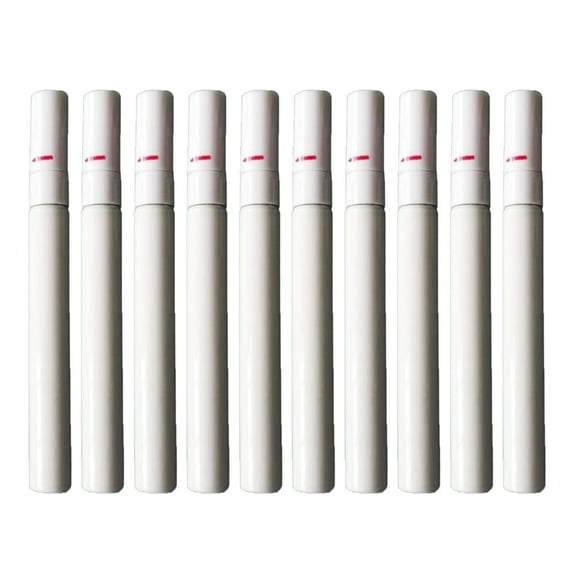 Zeiwohndc 10 Pcs Empty Marker Refillable Paint Pen 3.0mm Blank Paint Marker for Artists