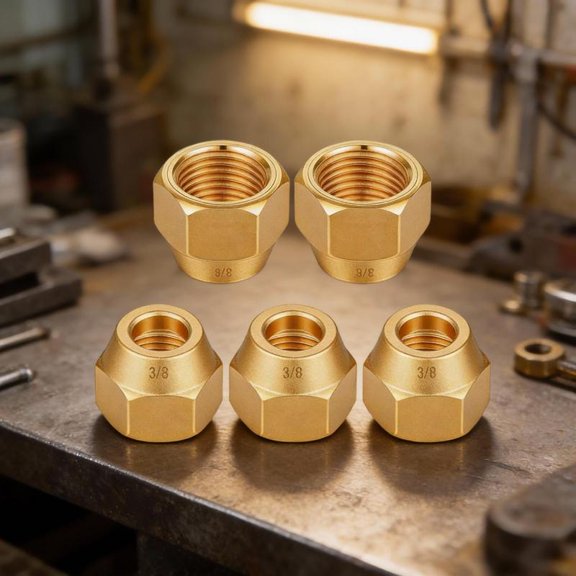 Zeiwohndc 10Pcs Flares Pipe Fitting Adapter Copper Pipe Extension Joint Connectors