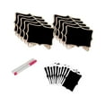 thumbnail image 1 of Zeiwohndc 10Pcs Small Wood Blackboards Erasable Tabletop Message Board for Note Memos, 1 of 11