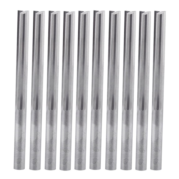 Zeiwohndc 10Pcs/set 4x32mm Straight Slot Milling Cutter CNC Router Bits for Wood PVC