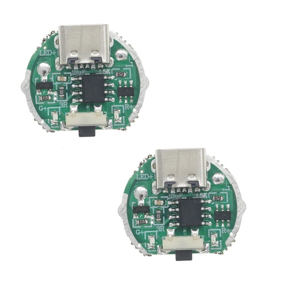 Zeiwohndc 10W LED Flashlight Circuit Board Double Brightness Control Integrated Charging System