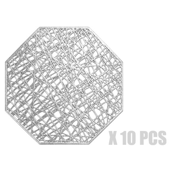 Zeiwohndc 10pc Geometric Shape Coasters Collection Multipurpose Decorative Tableware