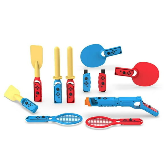 Zeiwohndc 11 in 1 Sport Game Set Including Tennis Racket Pong Rackets for Switch OLED