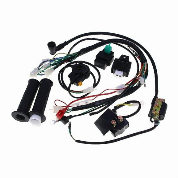Zeiwohndc 110cc 125cc CDI Wire Harness Stator Assembly Wiring Kit For Quad Pit Dirt Bike