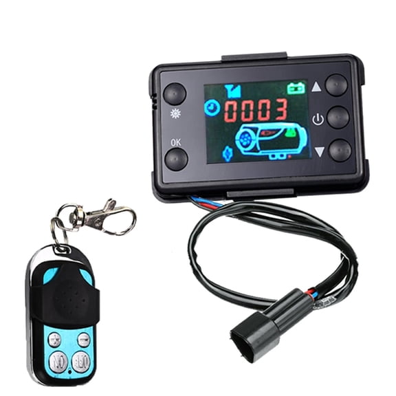 Zeiwohndc 12V 24V Diesels Air Heater Controller High Resolution LCD Screen Timer Function