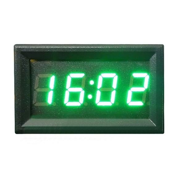 Zeiwohndc 12V/24V LED Vehicle Electronic Clock Car Motorcycle LED Digital Display Clock