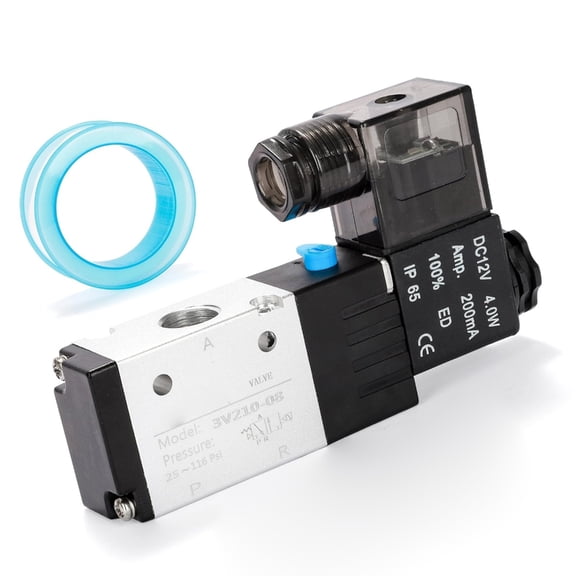 Zeiwohndc 12V Solenoid Valves For Pneumatic Systems 2 Position 3 Way Air Flows Control