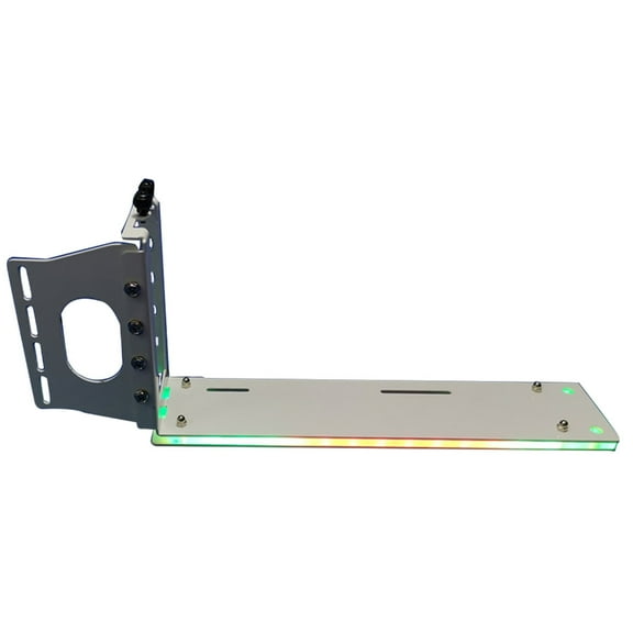 Zeiwohndc 12V Vertically Graphics Card Bracket GPU LED Holder 12V 4Pin RGB Automatic Led
