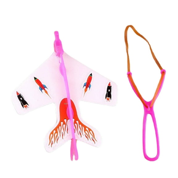 Zeiwohndc 16x20cm/6.3x7.87in Slingshot Plane Portable Educational Toys