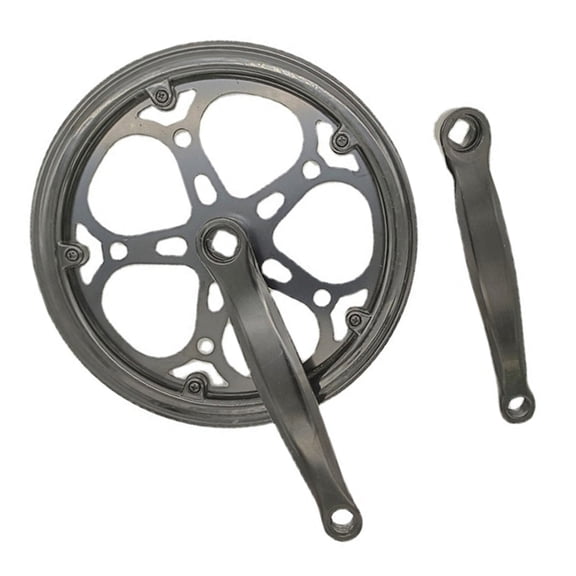 Zeiwohndc 170MM Crankset Double Chain Wheel Chain Guard for Mountain Bike, Folding Bike