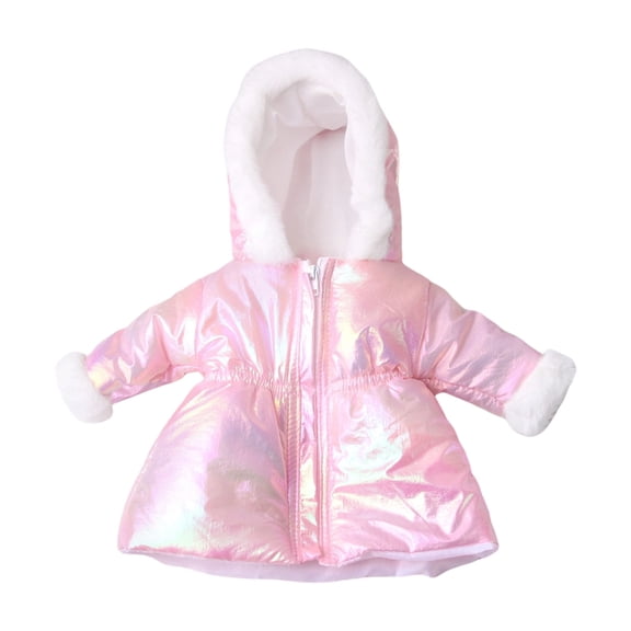 Zeiwohndc 18 Inch Doll Long Coat Winter Wear Soft Fleece Dress Up Clothing Set
