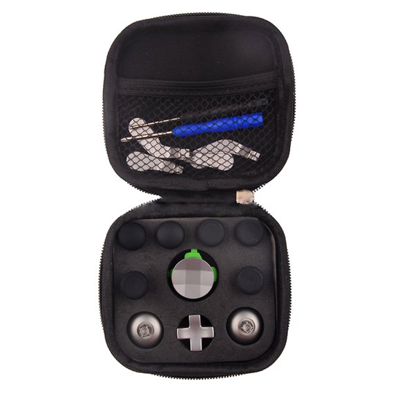 Zeiwohndc 18 in 1 Metal Thumbsticks Replacement Handle Buttons Set for XB One Elite