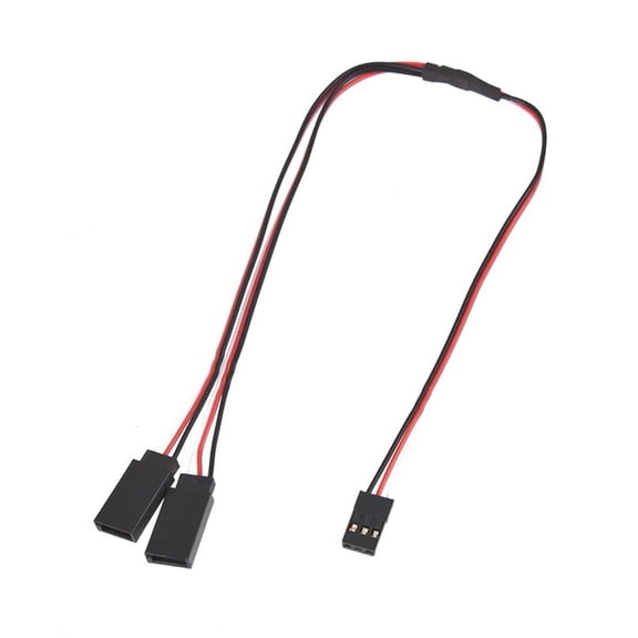 Zeiwohndc 1Pc Control line RC Servo Y Cable Wire 300mm Extension Cord JR Futaba