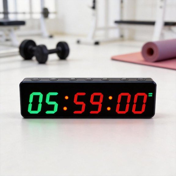 Zeiwohndc 1in Magnetic Rechargeable Sports Timer For Gym Workout And Kitchen Use