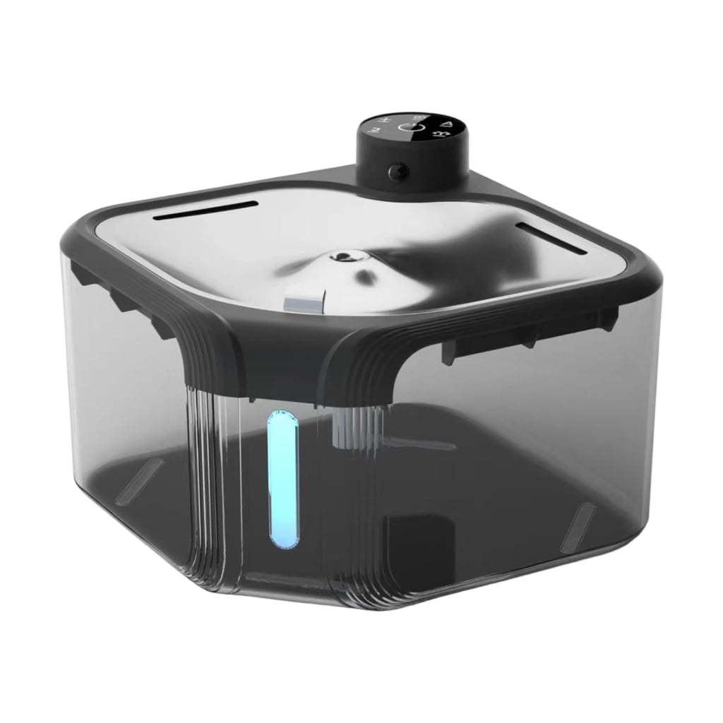 Zeiwohndc 2.8L Automatic Circulating Pet Water Fountain Stainless Steel Water Dispenser