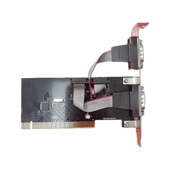 Zeiwohndc 2 Port PCI to RS232 Serial Port Card Expansion for Automation Control