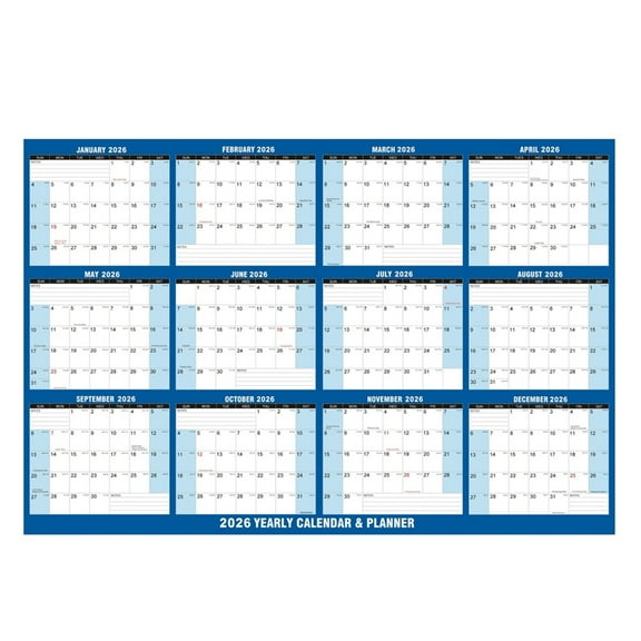 Zeiwohndc 2026 Wall Calendar With Thick Paper Perfect For Language Practice Home Decors