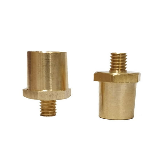 Zeiwohndc 2Pcs Car Battery Terminal Connector Clamp M8(5/16") Brass Stud