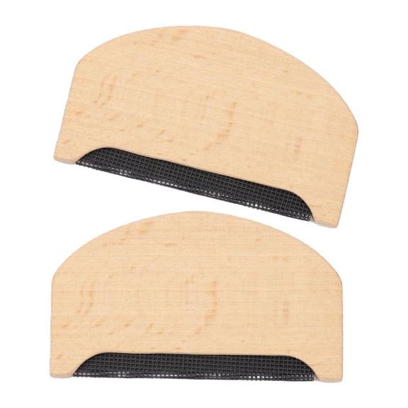 Zeiwohndc 2Pcs Wool Comb Wooden Pilling Fuzz Fabric Lint Remover Clothing Brush Tool