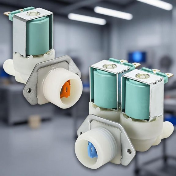 Zeiwohndc 2Pieces Washer Water Inlet Valves Set for Various Models Easy Installation