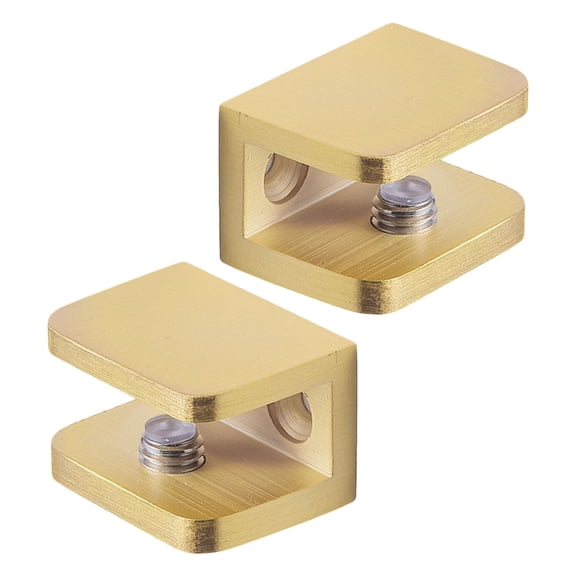 Zeiwohndc 2pack Copper Constructed Glass Shelf Brackets for Shelving Secure Hold
